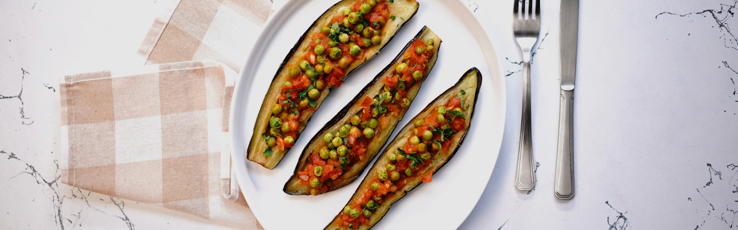 Фаршированные баклажаны по-турецки в аэрогриле